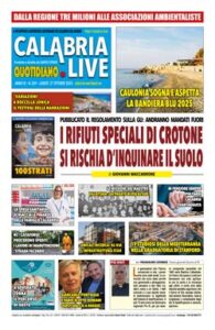 Calabria.Live quotidiano lunedì 27 ottobre 2025