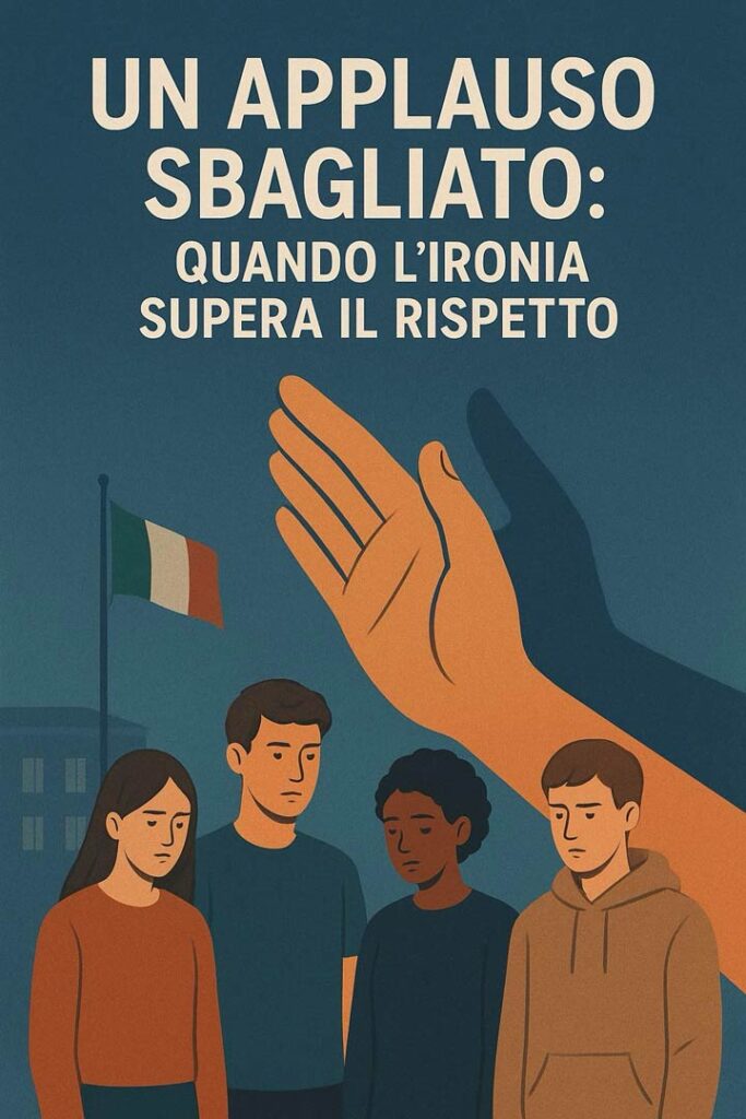 Gli studenti del Liceo “Raffaele Lombardi Satriani”: Un applauso sbagliato: quando l'ironia supera il rispetto