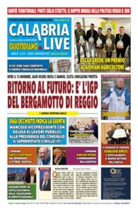 Calabria.Live quotidiano lunedì 3 novembre 2025