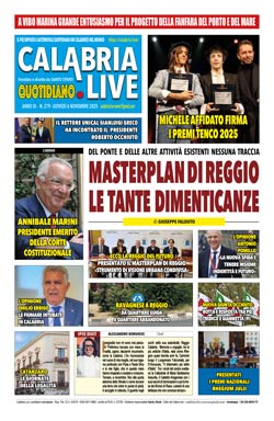 Calabria.Live quotidiano giovedì 6 novembre 2025