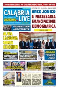 Calabria.Live quotidiano venerdì 7 novembre 2025