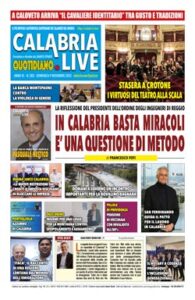 Calabria.Live quotidiano domenica 9 novembre 2025