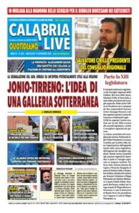Calabria.Live quotidiano mercoledì 12 novembre 2025
