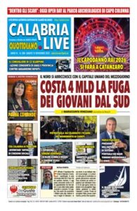Calabria.Live quotidiano sabato 15 novembre 2025