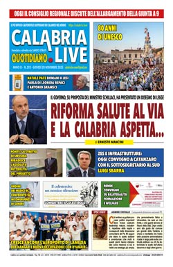 Calabria.Live quotidiano giovedì 20 novembre 2025