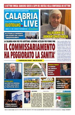 Calabria.Live quotidiano giovedì 27 novembre 2025