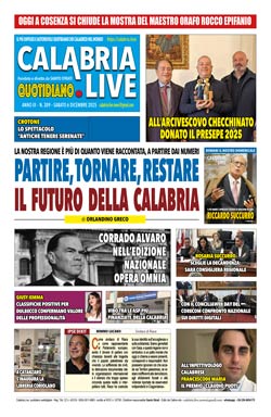 Calabria.Live quotidiano sabato 6 dicembre 2025