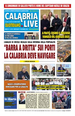 Calabria.Live quotidiano mercoledì 17 dicembre 2025