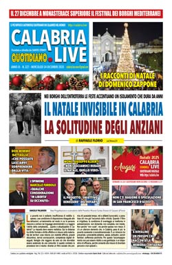 Calabria.Live quotidiano mercoledì 24 dicembre 2025