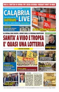 Calabria.Live quotidiano sabato 3 gennaio 2026