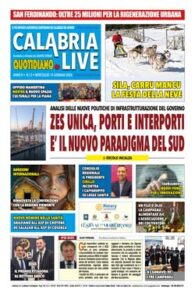 Calabria.Live quotidiano mercoledì 14 gennaio 2026