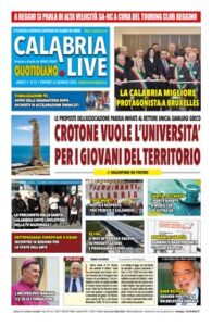 Calabria.Live quotidiano venerdì 16 gennaio 2026