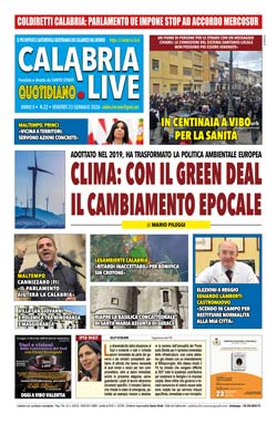 Calabria.Live quotidiano venerdì 23 gennaio 2026