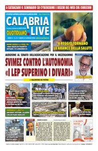 Calabria.Live quotidiano sabato 24 gennaio 2026