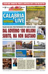 Calabria.Live quotidiano martedì27 gennaio 2026