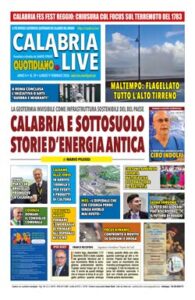 Calabria.Live quotidiano lunedì 9 febbraio 2026