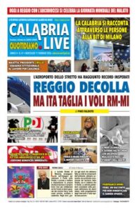 Calabria.Live quotidiano mercoledì 11 febbraio 2026
