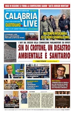 Calabria.Live quotidiano giovedì 19 febbraio 2026