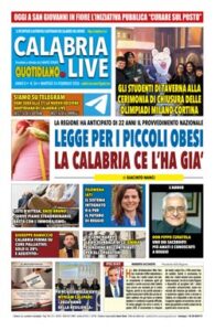 Calabria.Live quotidiano martedì 24 febbraio 2026