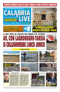 Calabria.Live quotidiano venerdì 27 febbraio 2026