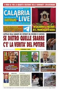 Calabria.Live quotidiano venerdì 20 febbraio 2026