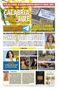 Calabria.Live quotidiano domenica 8 marzo 2026