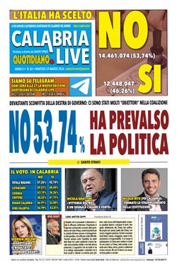 Calabria.Live quotidiano martedì 24 marzo 2026