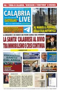 Calabria.Live quotidiano sabato 28 marzo 2026