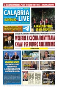 Calabria.Live quotidiano domenica 29 marzo 2026