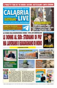 Calabria.Live quotidiano lunedì 30 marzo 2026