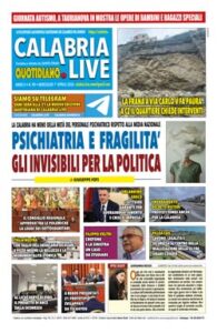 Calabria.Live quotidiano mercoledì 1° aprile 2026