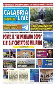 Calabria.Live quotidiano mercoledì 8 aprile 2026