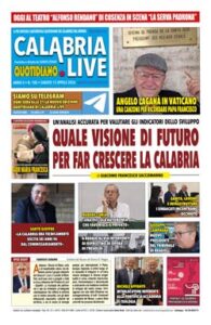 Calabria.Live quotidiano domenica 12 aprile 2026