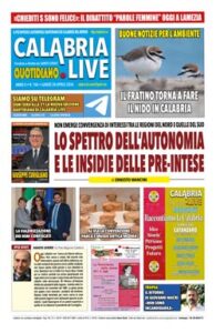Calabria.Live quotidiano lunedì 20 aprile 2026