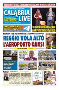Calabria.Live quotidiano sabato 25 aprile 2026