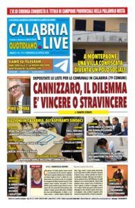 Calabria.Live quotidiano domenica 26 aprile 2026