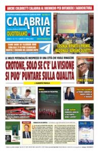 Calabria.Live quotidiano lunedì 27 aprile 2026