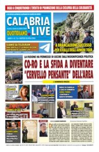 Calabria.Live quotidiano martedì 28 aprile 2026
