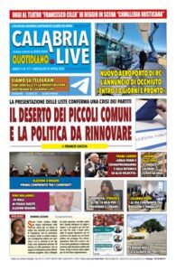 Digital Edition / Calabria.Live quotidiano mercoledì 29 aprile 2026
