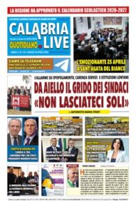 Calabria.Live quotidiano giovedì 30 aprile 2026