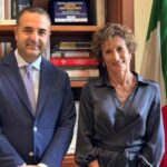 Cannizzaro-Vaccaro Il neo sindaco di Reggio Francesco Cannizzaro e la prefetto Clara Vaccaro