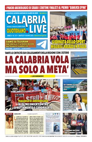 Calabria.Live quotidiano digitale 9 giugno 2026