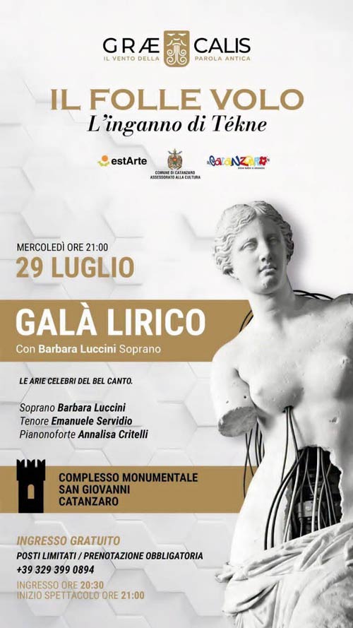 CZ Il folle volo galà lirico con il soprano Barbara Luccini