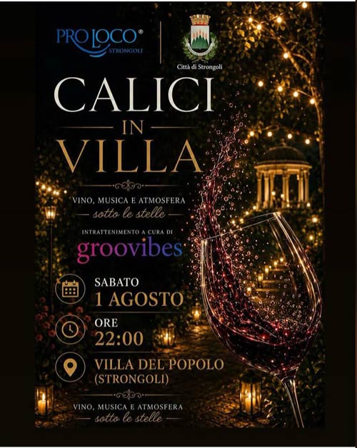 Calivi sotto le stesse a Villa del Popolo a Strongoli il 1° agosto