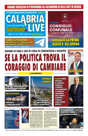 Calabria.Live quotidiano lunedì 6 luglio 2026