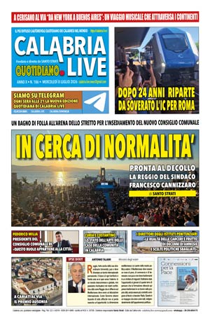 Calabria.Live quotidiano mercoledì 8 luglio 2026