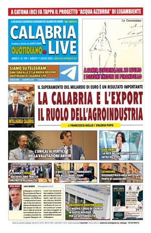 Calabria.Live quotidiano sabato 11 luglio 2026