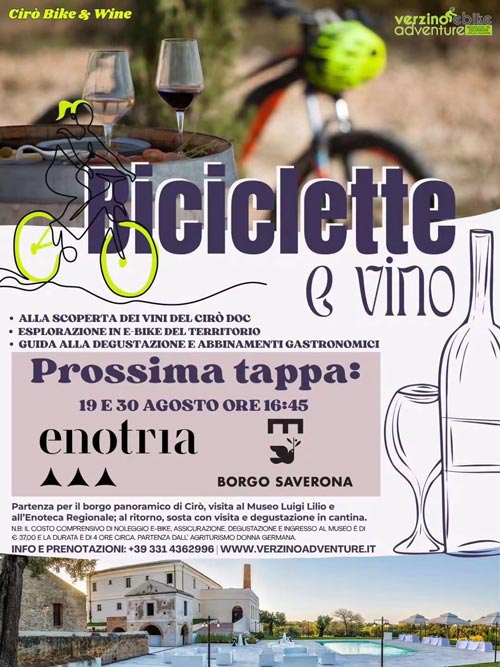 Bicilette e vino a Verzino (KR)