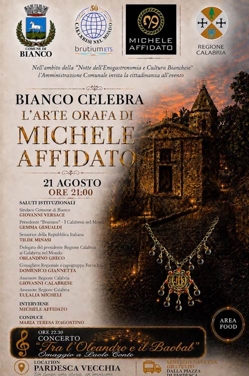 Omaggio a Michele Affidato a Bianco