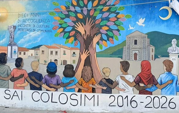 Il decennale di Sai celebrato con un murale